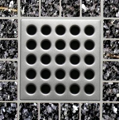 Ebbe E4401 Square Shower Drain Grate Silver